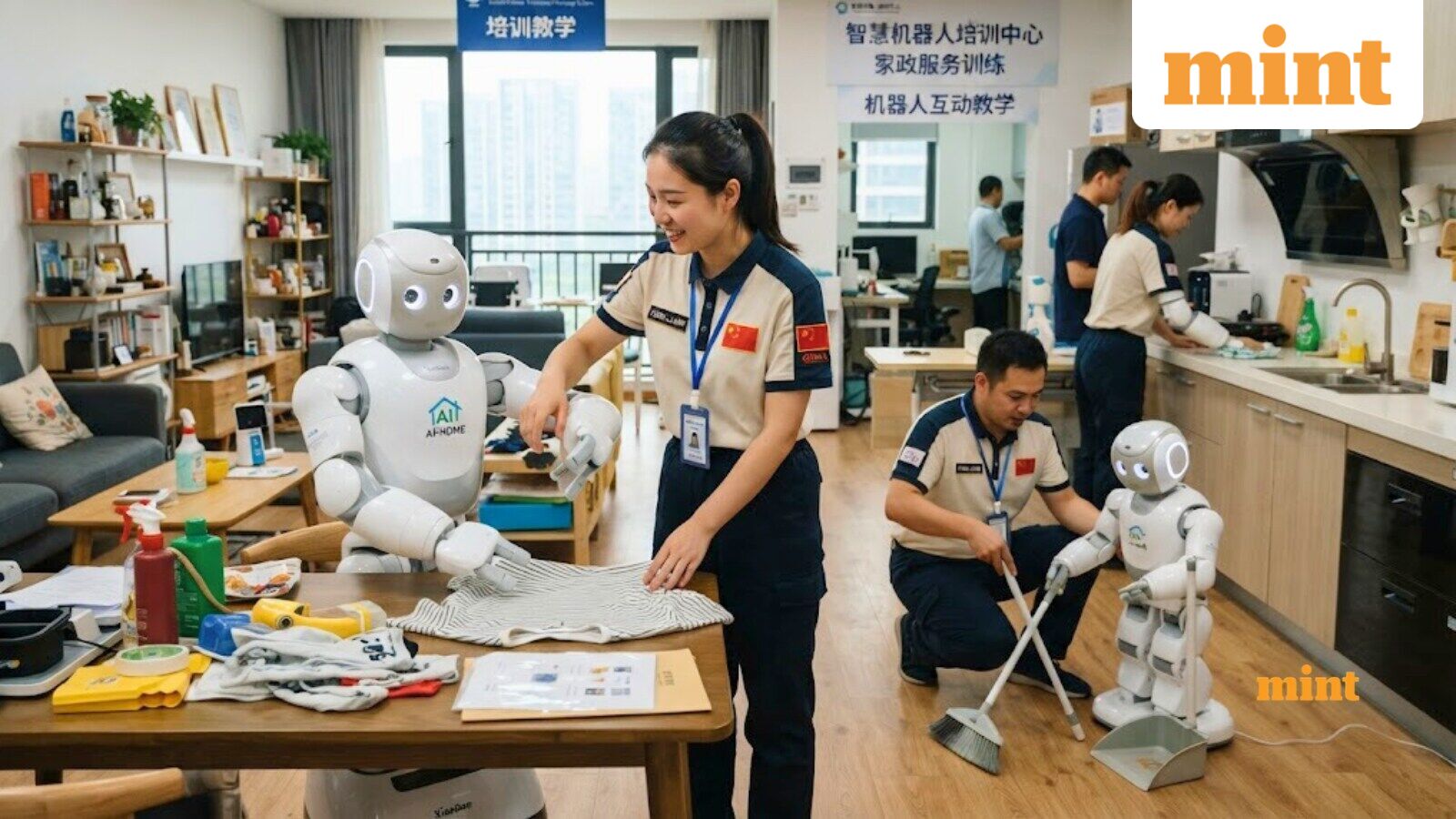 Workers in China are teaching robots everyday chores, earning ₹57,000 monthly by folding clothes, sweeping floors, more — Mint India, Riyadh Technology news